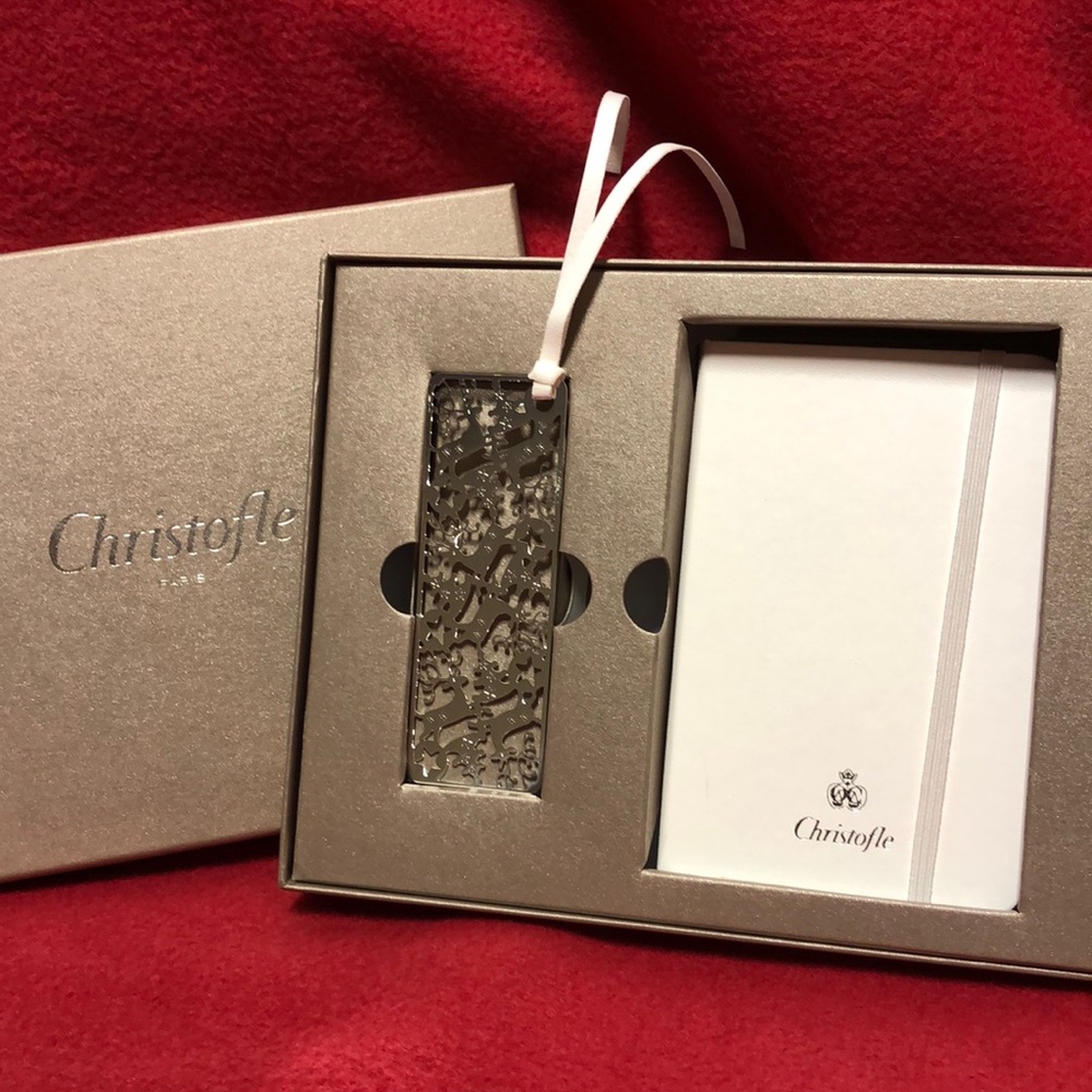Christofle Bookmark w/Moleskine Notebook
